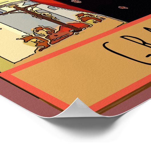 Spanischer Wein, Vino Poster (Ecke)