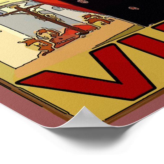 Spanischer Wein, Vino Poster (Ecke)