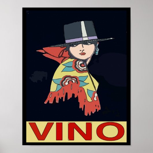 Spanischer Wein, Vino Poster (Vorne)