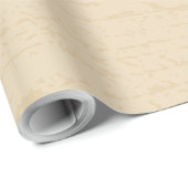 Spanischer Weißholzkörner Geschenkpapier (Rolleneckpunkt)