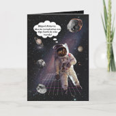 Spanischer Weltraum Explorer Astronaut Boy Birthda Karte (Vorderseite)