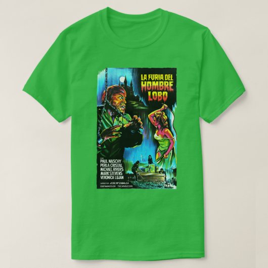 Spanischer Wolfman Halloween T-Shirt (Design vorne)