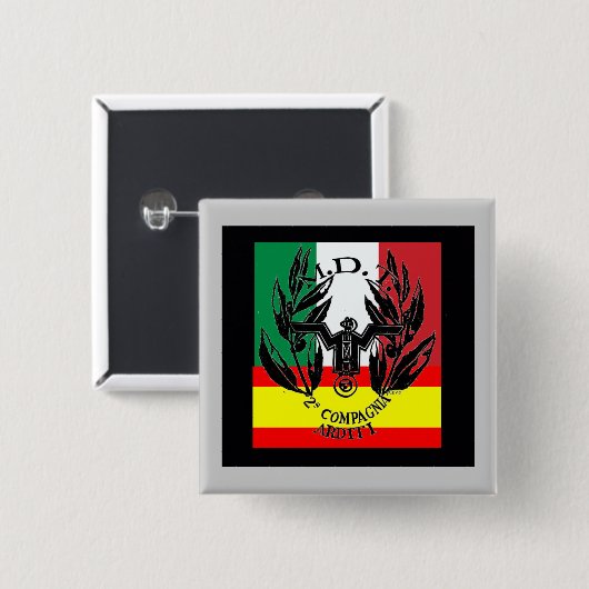 Spanischer ziviler Krieg der freiwilligen Gruppe Button (Vorne & Hinten)