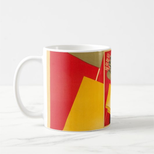 Spanischer ziviler Kriegs-Anarchist/Facism Kaffeetasse (Links)