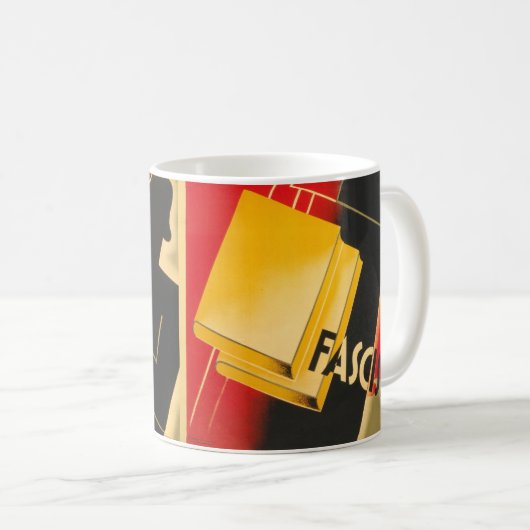 Spanischer ziviler Kriegs-Anarchist/Facism Kaffeetasse (VorderseiteRechts)