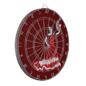 Spanischer Zucker-Schädel-Tänzer Dartscheibe (Vorderseite Links)