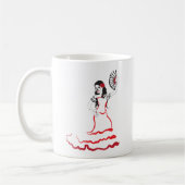 Spanischer Zucker-Schädel-Tänzer Kaffeetasse (Links)