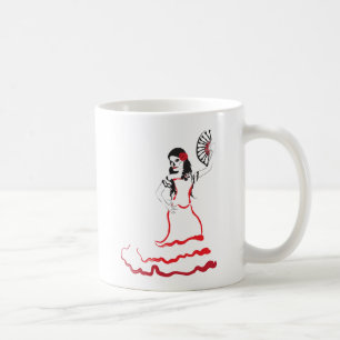 Spanischer Zucker-Schädel-Tänzer Kaffeetasse