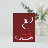 Spanischer Zucker-Schädel-Tänzer Postkarte (Stehend Vorderseite)