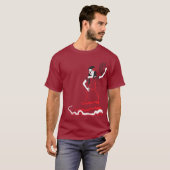 Spanischer Zucker-Schädel-Tänzer T-Shirt (Vorne ganz)