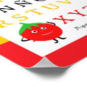 Spanisches Alphabet Kinderposter Süße Tomaten Poster (Ecke)