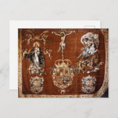 Spanisches Banner von Lepanto Postkarte (Vorne/Hinten)