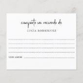 Spanisches Beerdigungsdokument für Gedächtnisausta (Vorderseite)