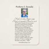 Spanisches Beerdigungsgebet (Rückseite)