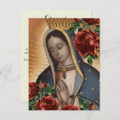 Spanisches Bestattungs-Beileid Heilige Karte Danke (Vorne/Hinten)