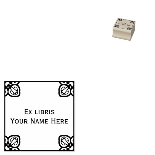 Spanisches Buchzeichen Gummistempel (Stempel)