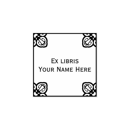 Spanisches Buchzeichen Gummistempel (Prägung)