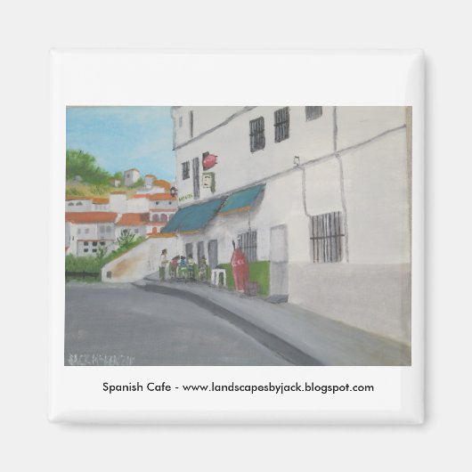 Spanisches Café - Andalusien - Gaucin Magnet (Vorne)