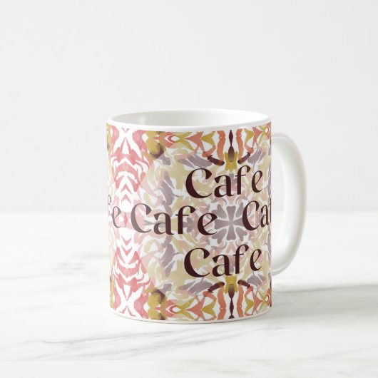 Spanisches Café Wasserfarbe Kaffeetasse (VorderseiteRechts)