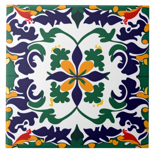 Spanisches Design Fliese (Vorderseite)