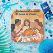 Spanisches Erntedank Pappteller (Party)