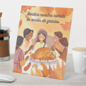 Spanisches Erntedank Sockelschild (In Situ)