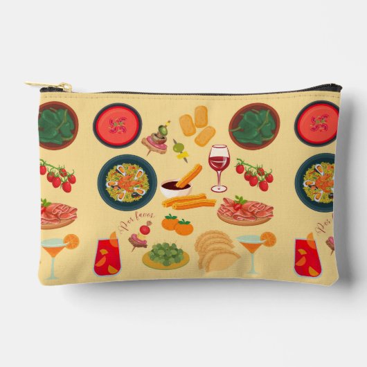 Spanisches Essen Zubehörtasche (Vorderseite)
