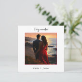 Spanisches Feliz Navidad Elegantes Kalligrafisches Feiertagskarte (Stehend Vorderseite)