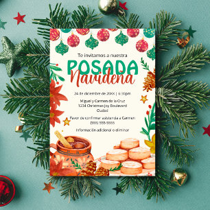 Spanisches Fest Posada Navideña Weihnachtsfeier Einladung