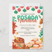 Spanisches Festfest Posada Navideña Weihnachts-Par Einladung (Vorderseite)