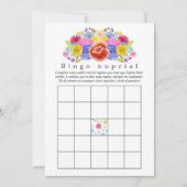 Spanisches Fiesta-Brautparty Bingo (Vorderseite)