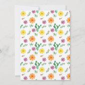 Spanisches Fiesta-Brautparty Einladung (Rückseite)