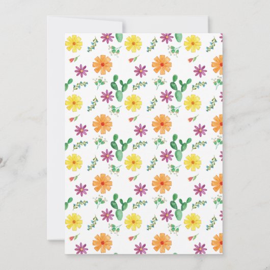 Spanisches Fiesta-Brautparty Einladung (Rückseite)