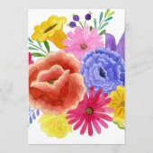 Spanisches Fiesta-Brautparty Hinweiskarte (Rückseite)