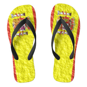 Spanisches Flag-Design Badesandalen