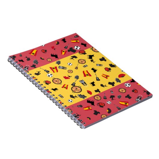 Spanisches Flag Notizblock (Rechte Seite)