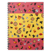 Spanisches Flag Notizblock (Vorderseite)