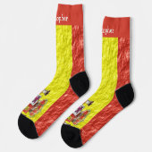 Spanisches Flaggen-Design Socken (Linkes Detail)
