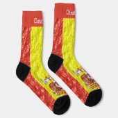 Spanisches Flaggen-Design Socken (Rechts)