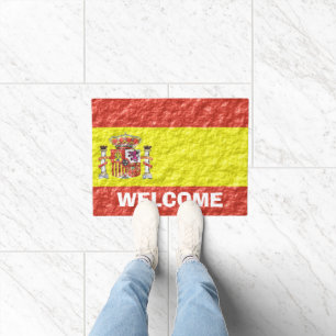 Spanisches Flaggendesign Fußmatte