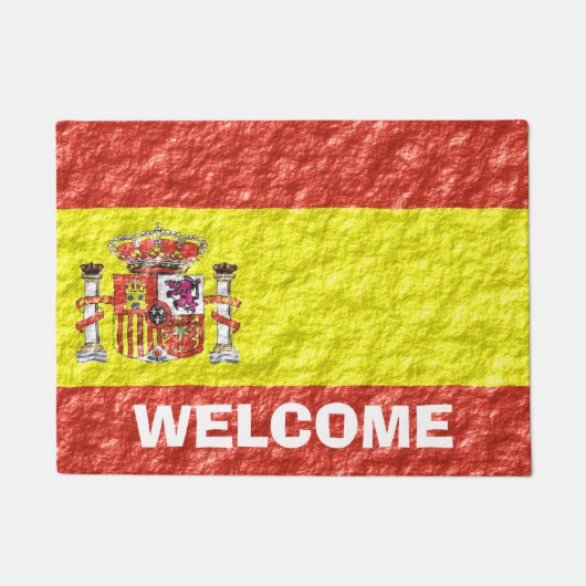 Spanisches Flaggendesign Fußmatte (Vorderseite)