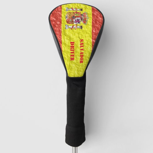 Spanisches Flaggendesign Golf Headcover (Vorderseite)