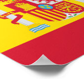 Spanisches Flaggenposter Poster (Ecke)