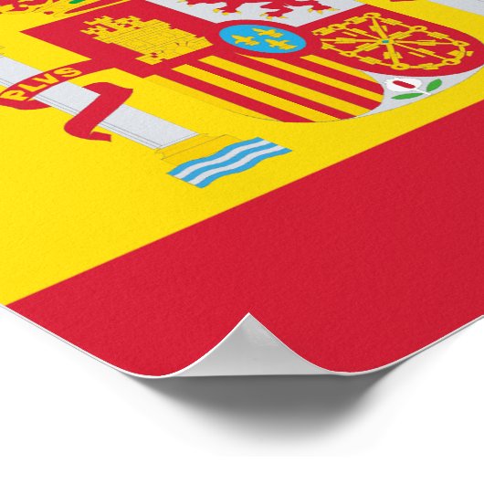 Spanisches Flaggenposter Poster (Ecke)