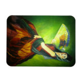Spanisches Flamenco-Tänzergemälde Magnet (Horizontal)
