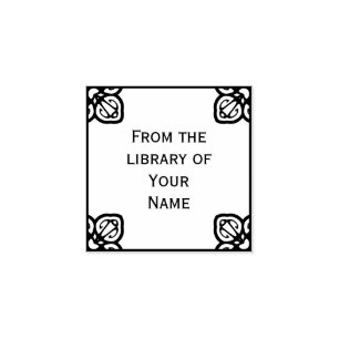 Spanisches Fliesen-Buchzeichen Gummistempel