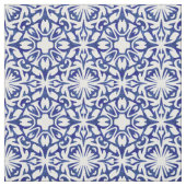 Spanisches Fliesenmuster in Blau und Weiß Stoff (Muster)