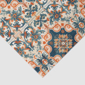 Spanisches Fliesenmuster Terracotta Talavera Decou Seidenpapier (Detail)