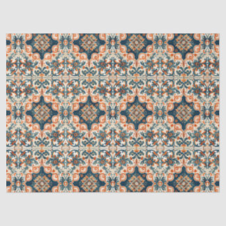 Spanisches Fliesenmuster Terracotta Talavera Decou Seidenpapier