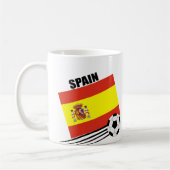 Spanisches Fußball-Team Kaffeetasse (Links)